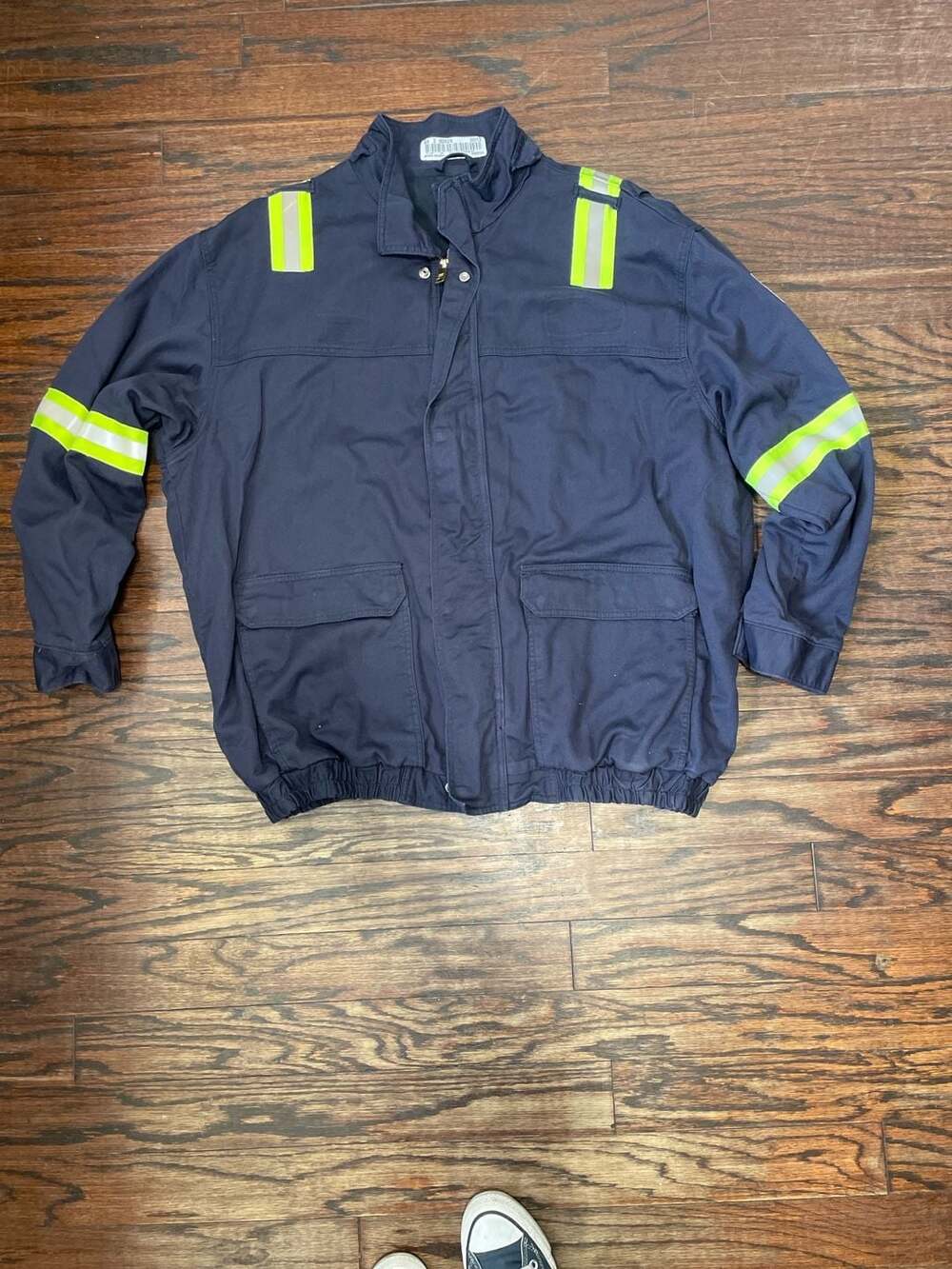 Vtg Bulwark FR Flame Resistant Reflective Work Jacket 2XLG-RG